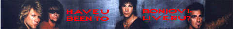 All about Bon Jovi tours: set-lists, live photo, live audio & video, russian fans community